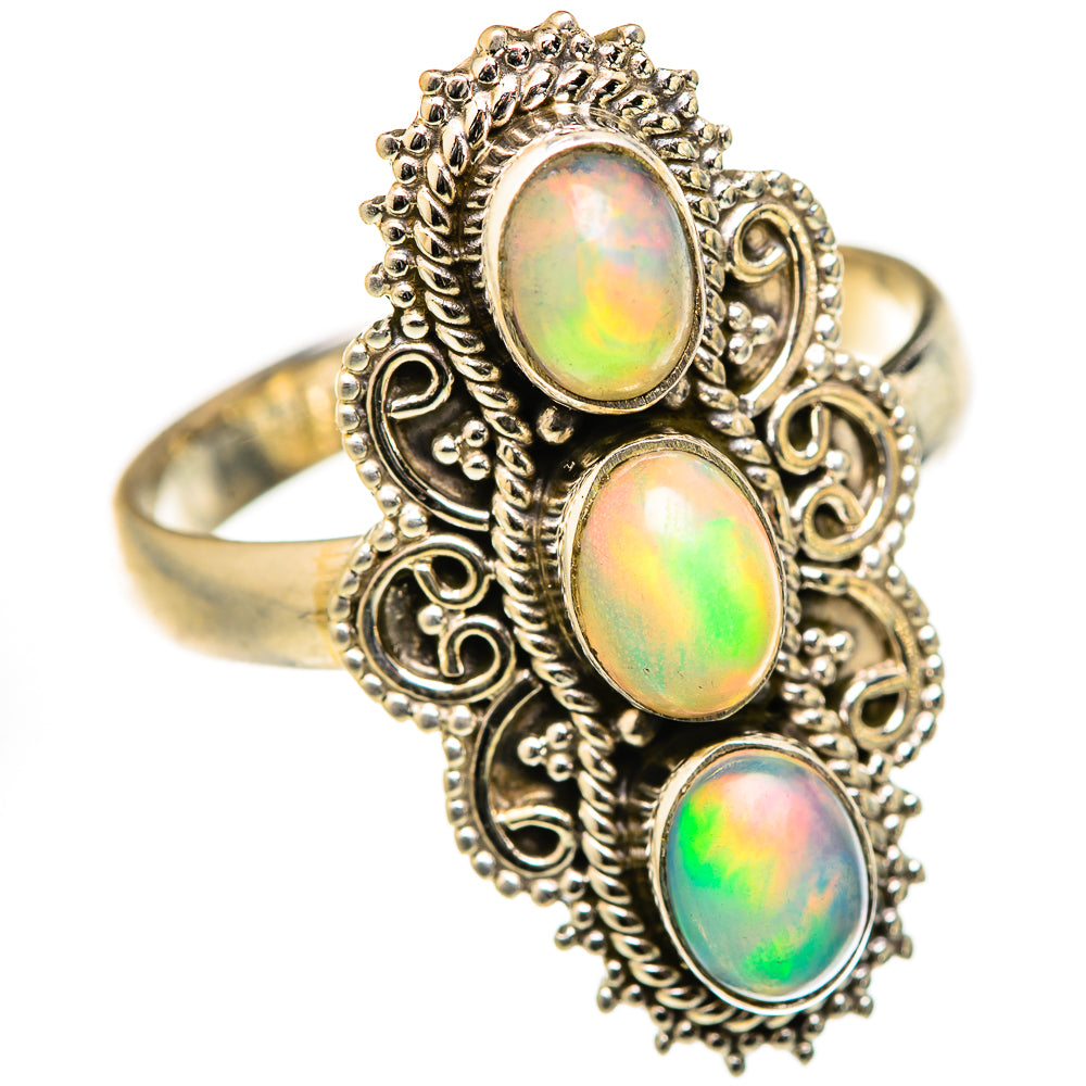 Ethiopian Opal Rings handcrafted by Anasilvercos - RING127698 - Photo 2