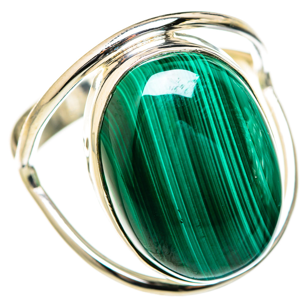 Malachite Rings handcrafted by Anasilvercos - RING127711 - Photo 2