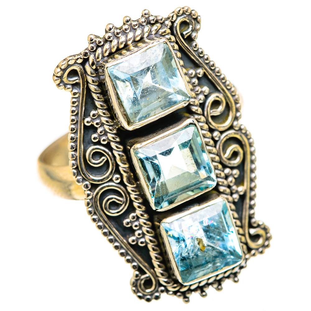 Blue Topaz Rings handcrafted by Anasilvercos - RING127727 - Photo 2