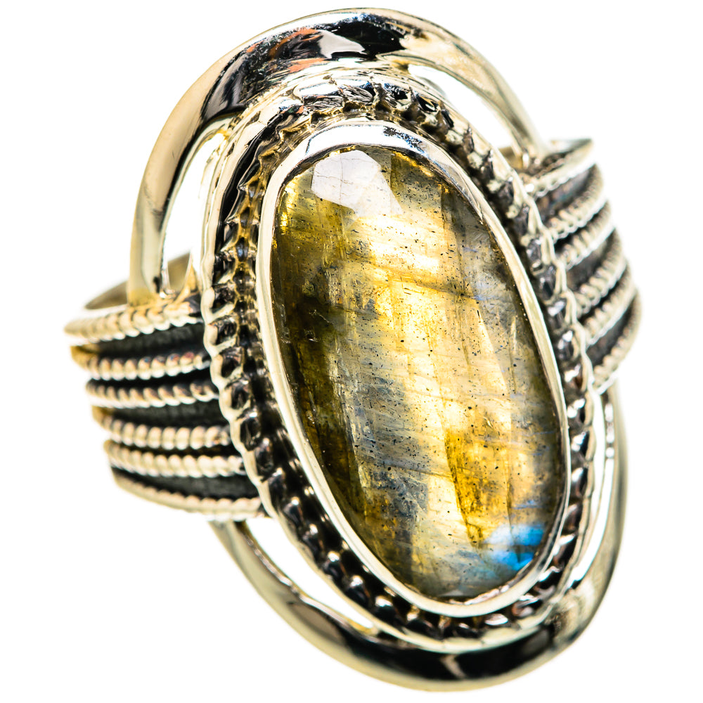Labradorite Rings handcrafted by Anasilvercos - RING127729 - Photo 2