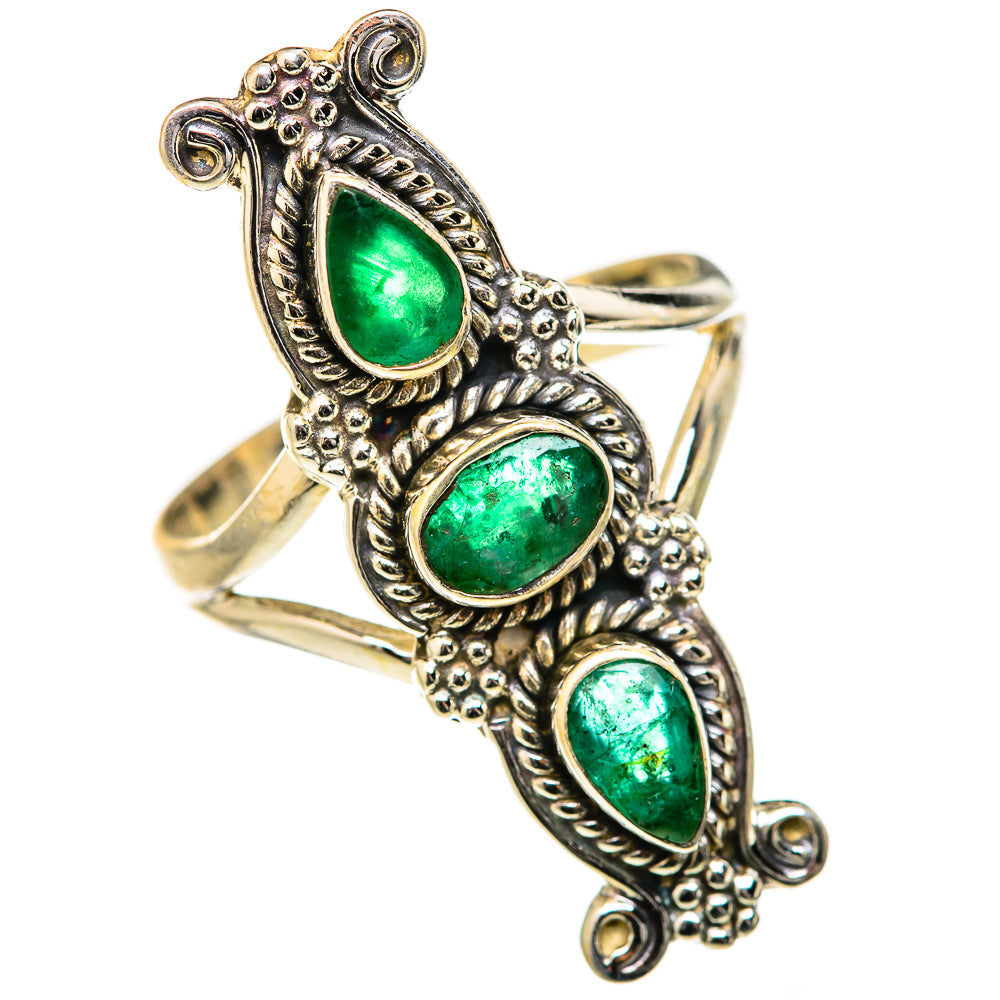 Zambian Emerald Rings handcrafted by Anasilvercos - RING127732 - Photo 2