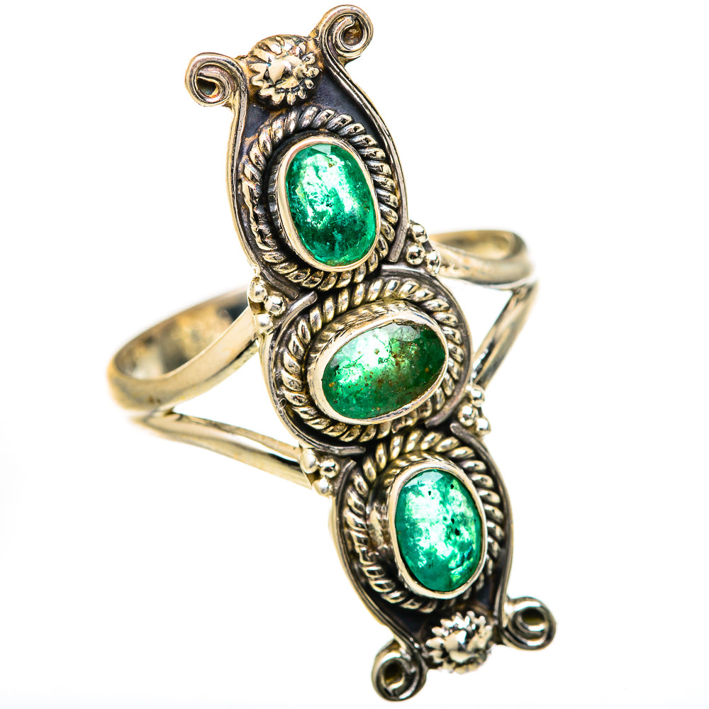 Zambian Emerald Rings handcrafted by Anasilvercos - RING127734 - Photo 2