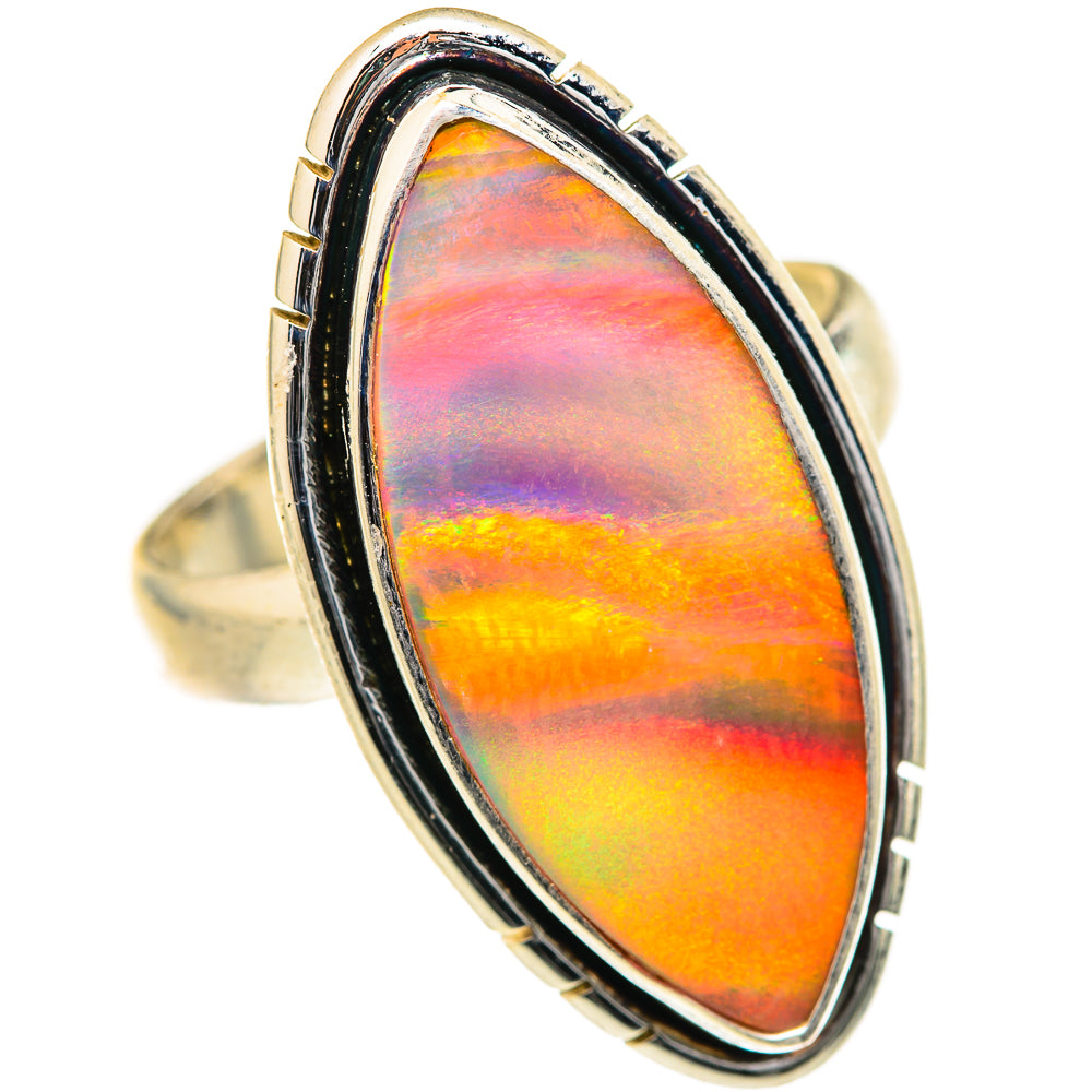 Aura Opal Rings handcrafted by Anasilvercos - RING127744 - Photo 2