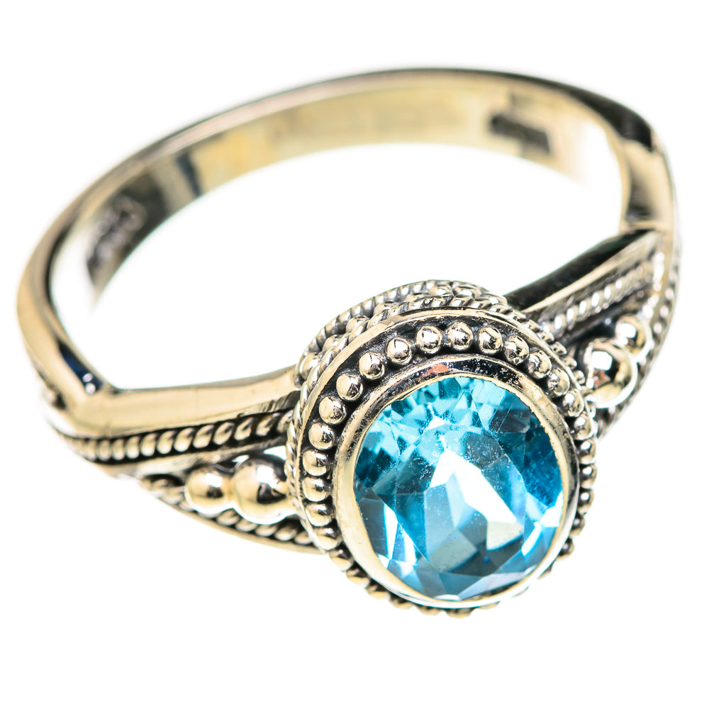Blue Topaz Rings handcrafted by Anasilvercos - RING127747 - Photo 2