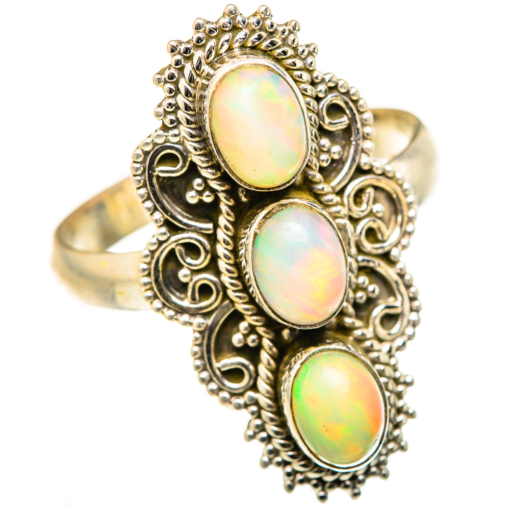 Ethiopian Opal Rings handcrafted by Anasilvercos - RING127756 - Photo 2