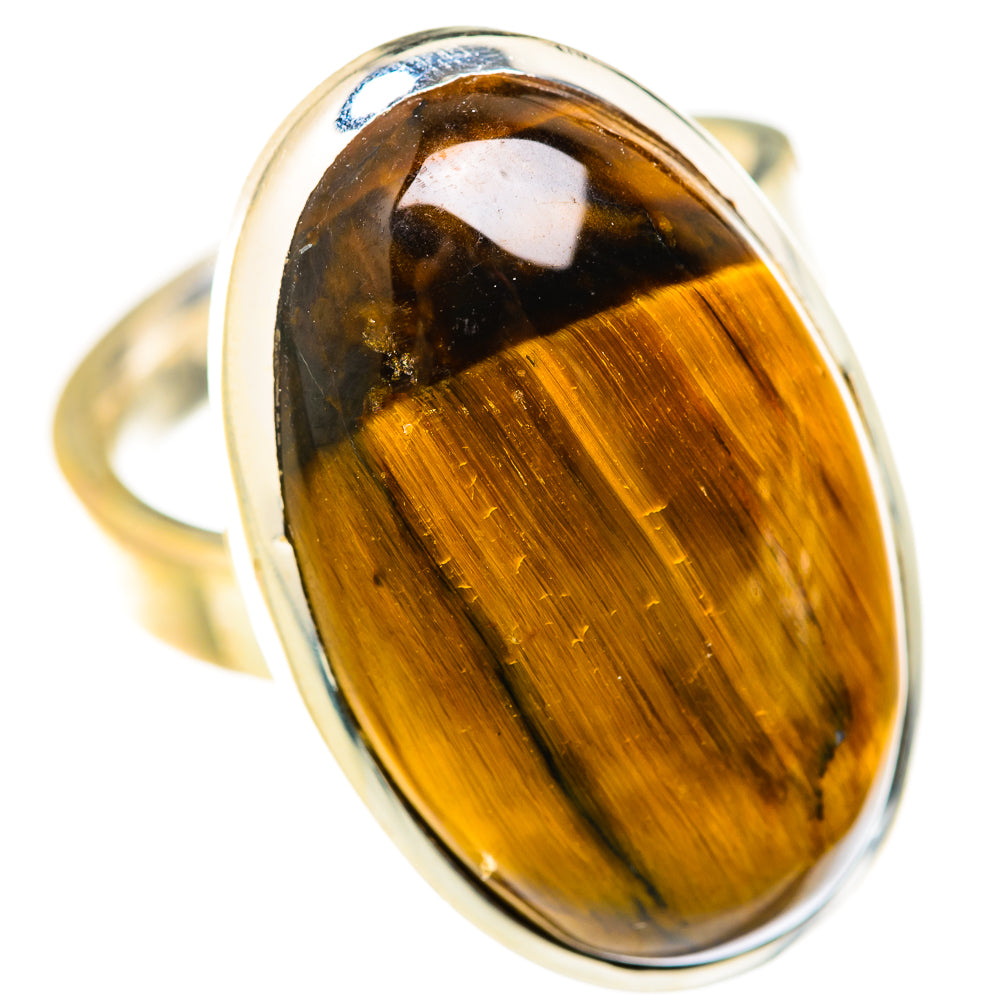 Tiger Eye Rings handcrafted by Anasilvercos - RING127765 - Photo 2