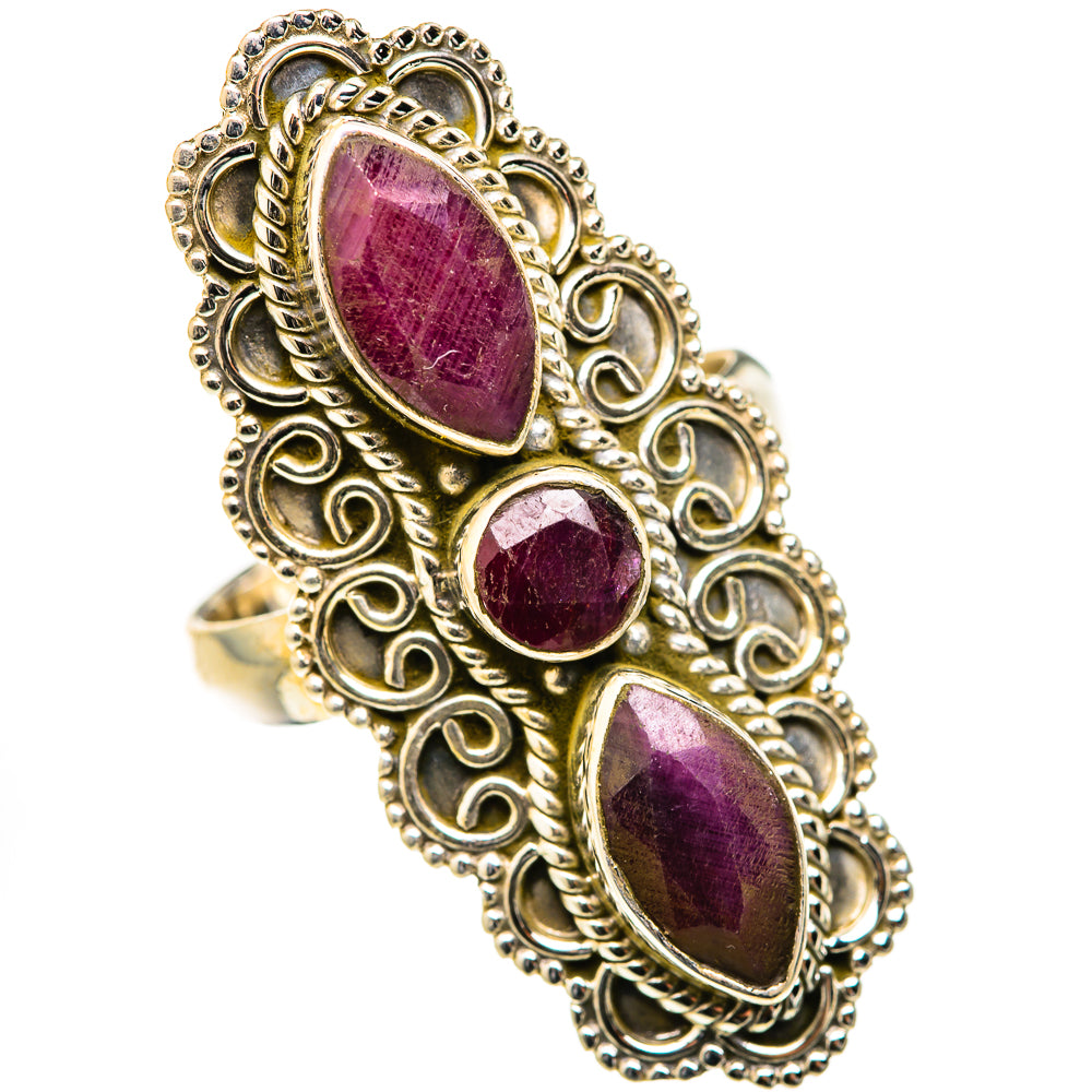 Red Sillimanite Rings handcrafted by Anasilvercos - RING127766 - Photo 2