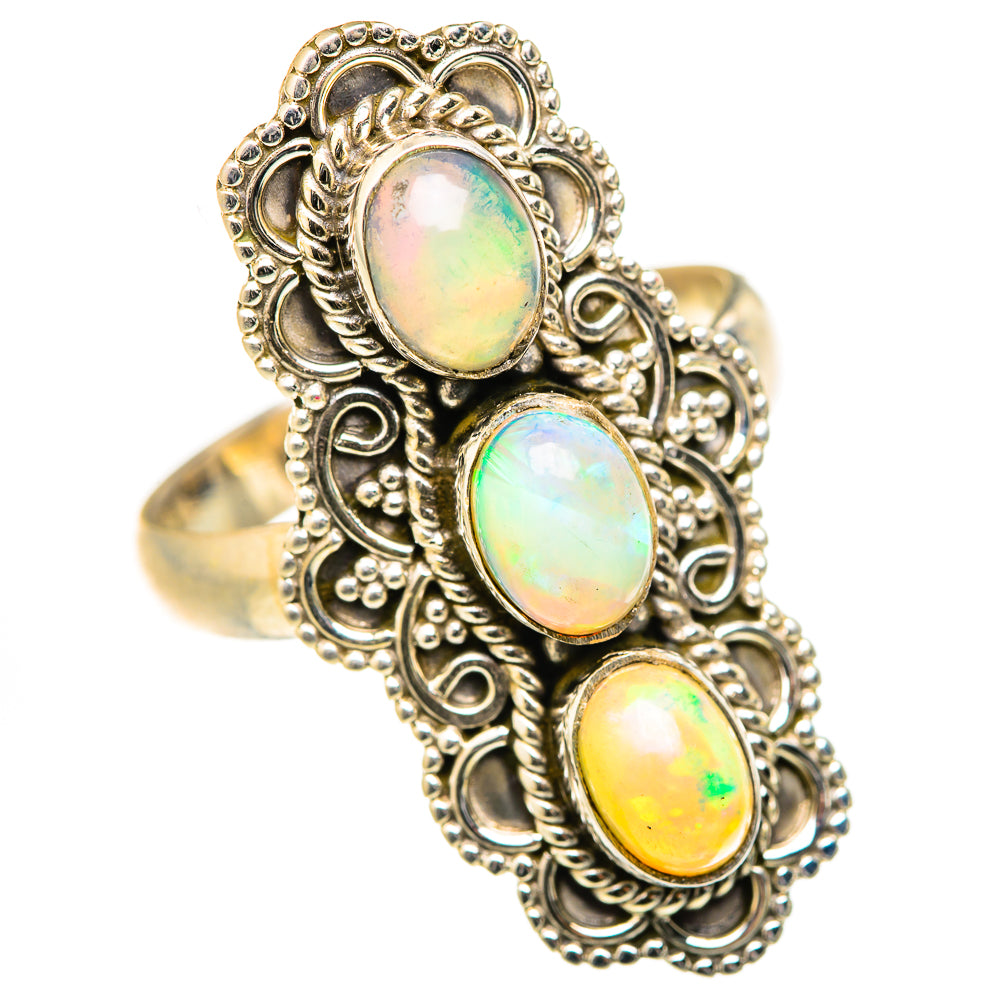 Ethiopian Opal Rings handcrafted by Anasilvercos - RING127774 - Photo 2