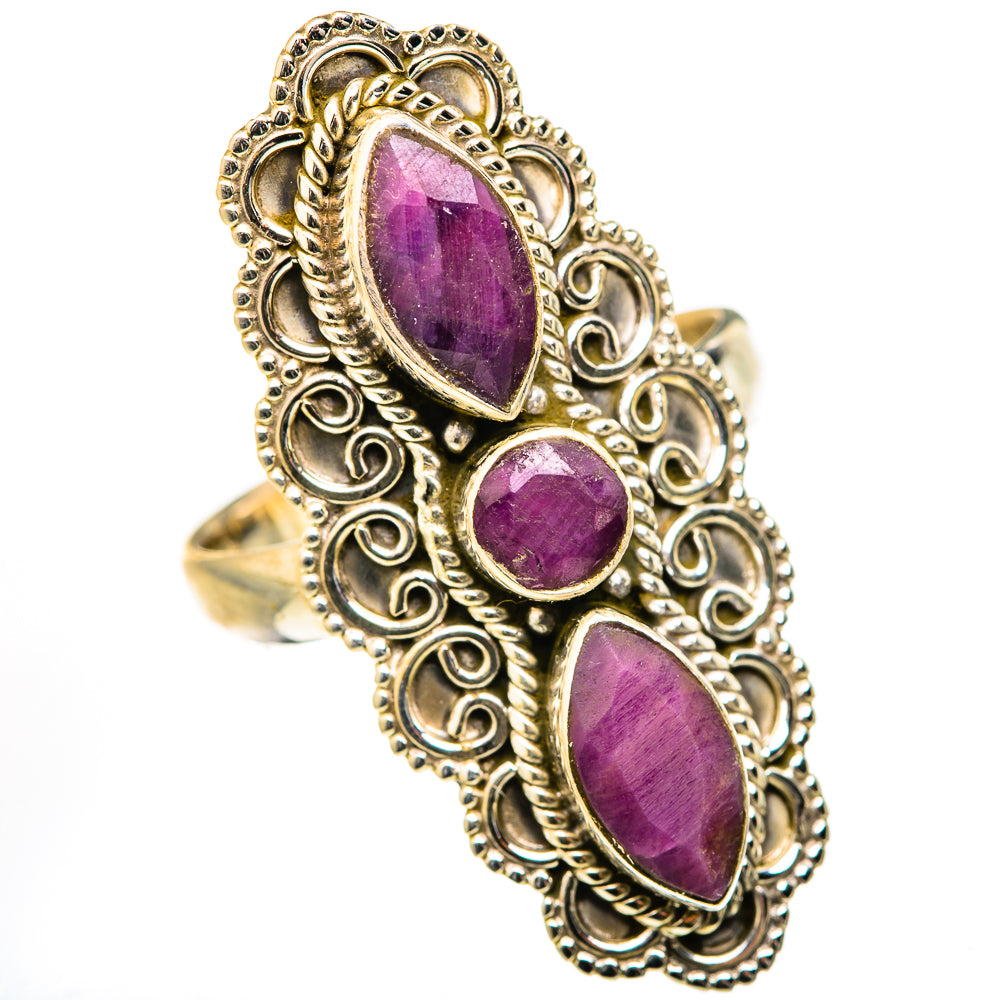 Red Sillimanite Rings handcrafted by Anasilvercos - RING127787 - Photo 2