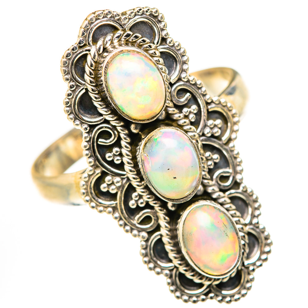 Ethiopian Opal Rings handcrafted by Anasilvercos - RING127797 - Photo 2