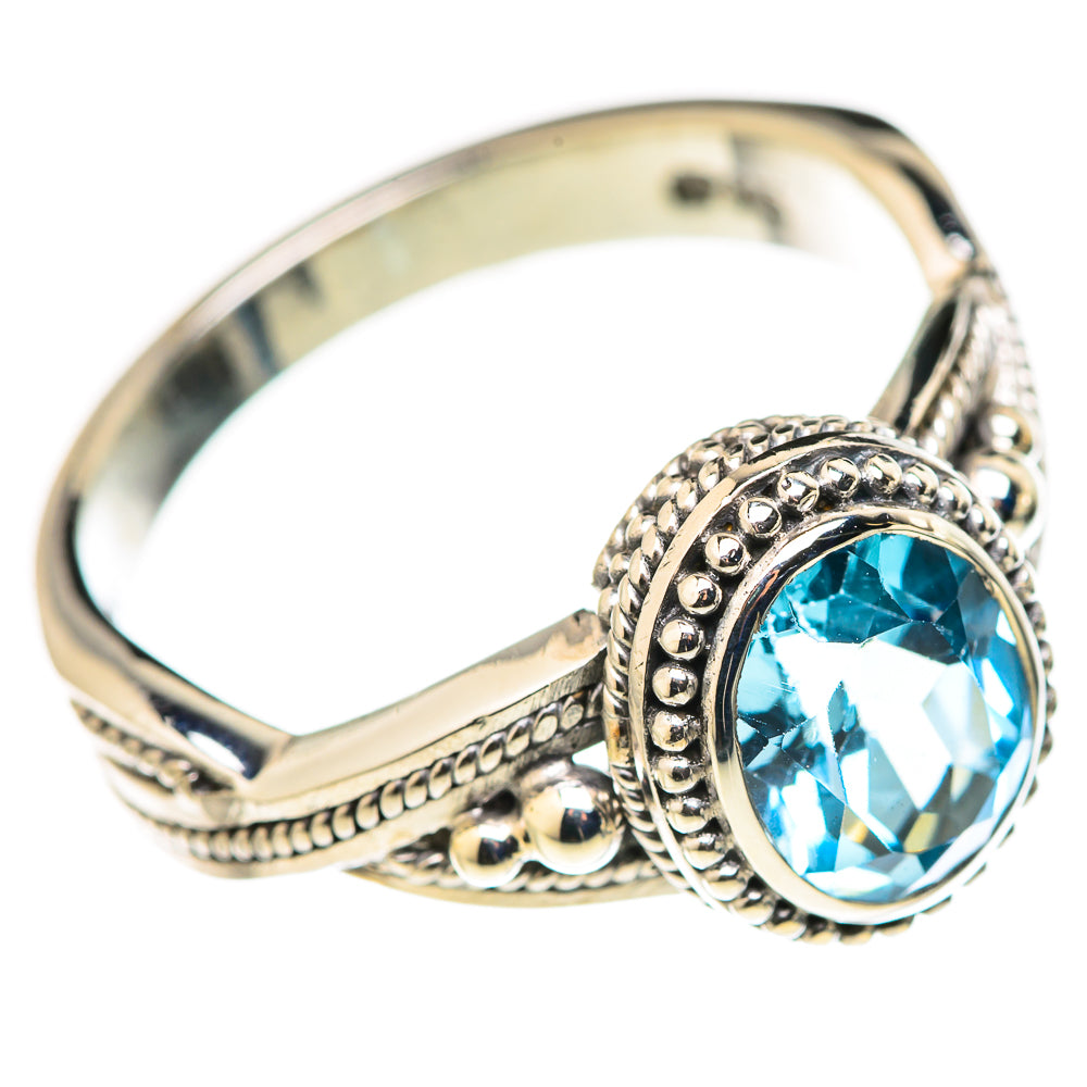 Blue Topaz Rings handcrafted by Anasilvercos - RING127811 - Photo 2