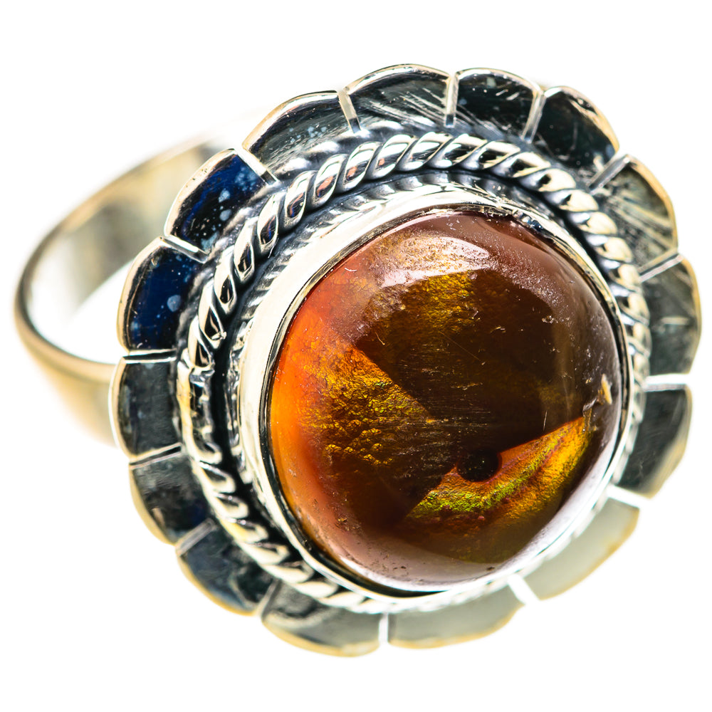 Mexican Fire Agate Rings handcrafted by Anasilvercos - RING127845 - Photo 2