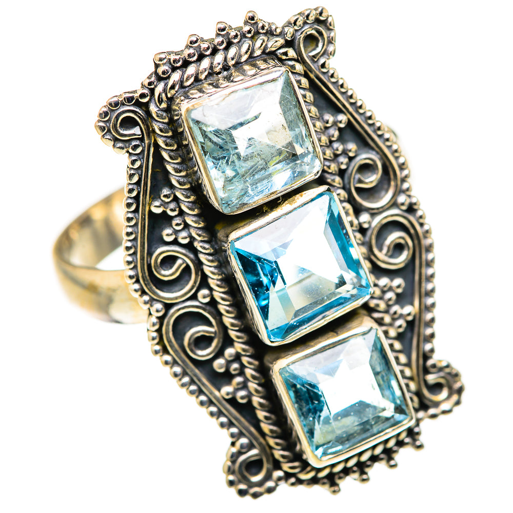 Blue Topaz Rings handcrafted by Anasilvercos - RING127864 - Photo 2