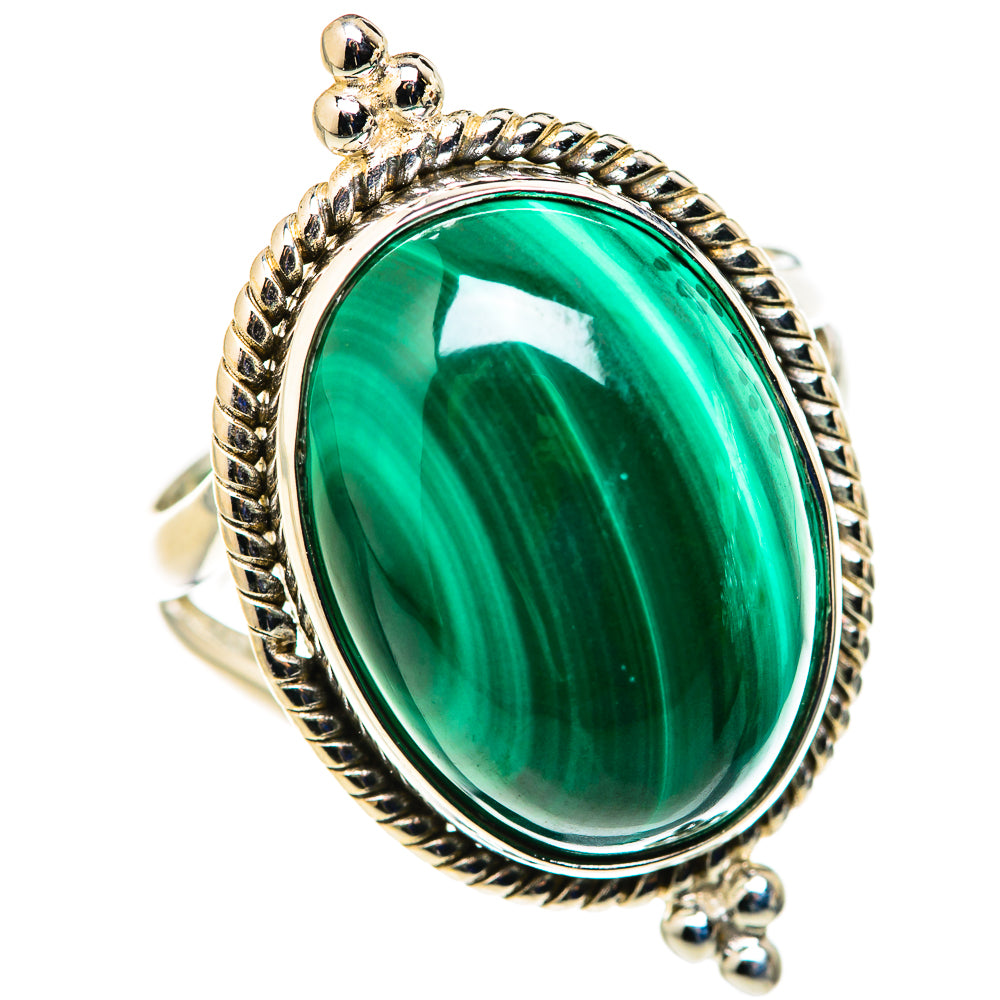 Malachite Rings handcrafted by Anasilvercos - RING127871 - Photo 2