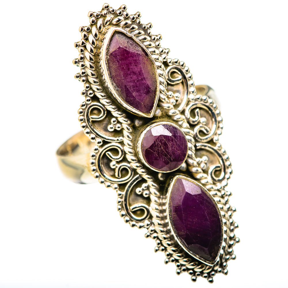 Red Sillimanite Rings handcrafted by Anasilvercos - RING127875 - Photo 2