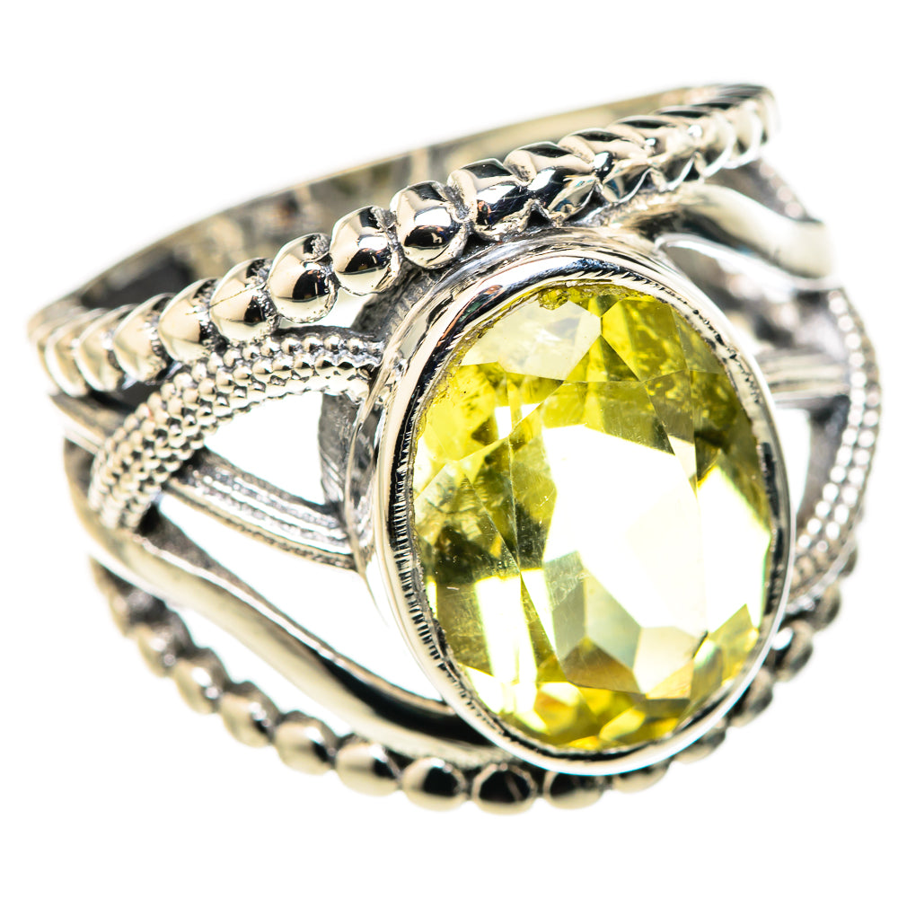 Lemon Quartz Rings handcrafted by Anasilvercos - RING127887 - Photo 2