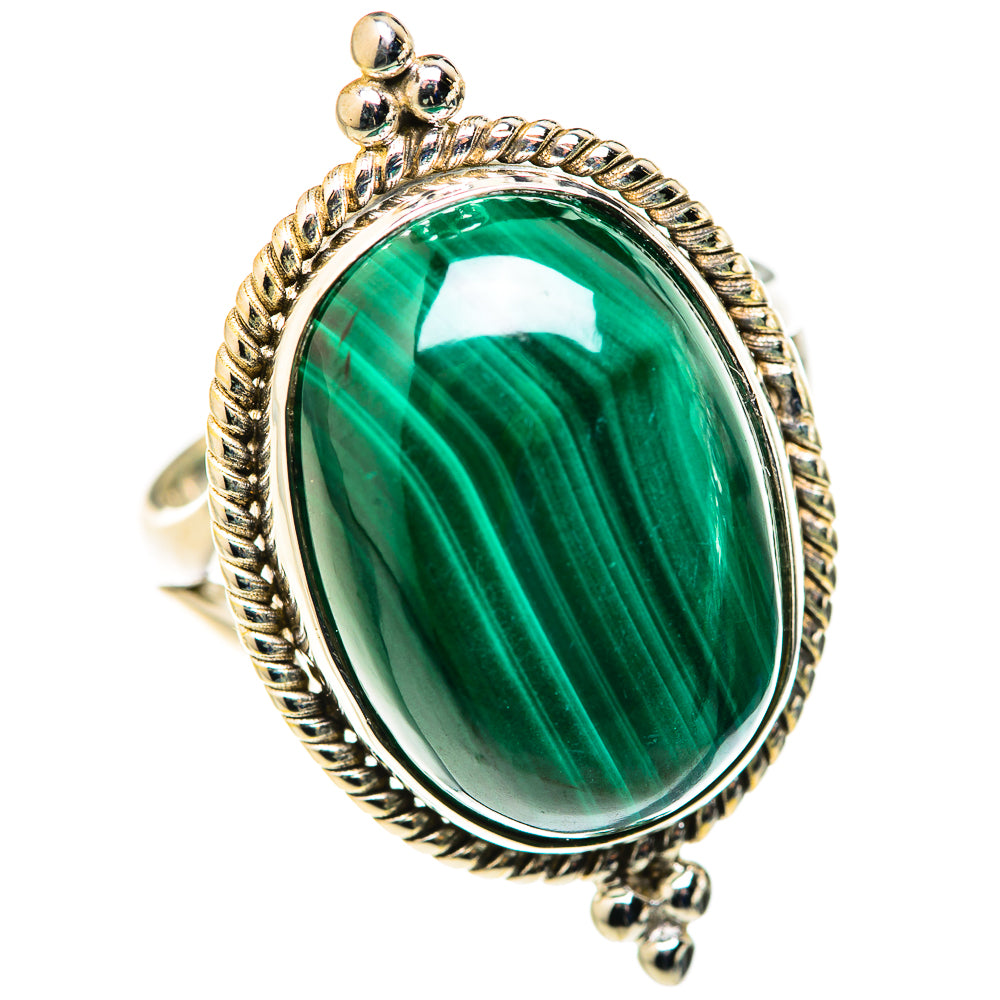 Malachite Rings handcrafted by Anasilvercos - RING127897 - Photo 2