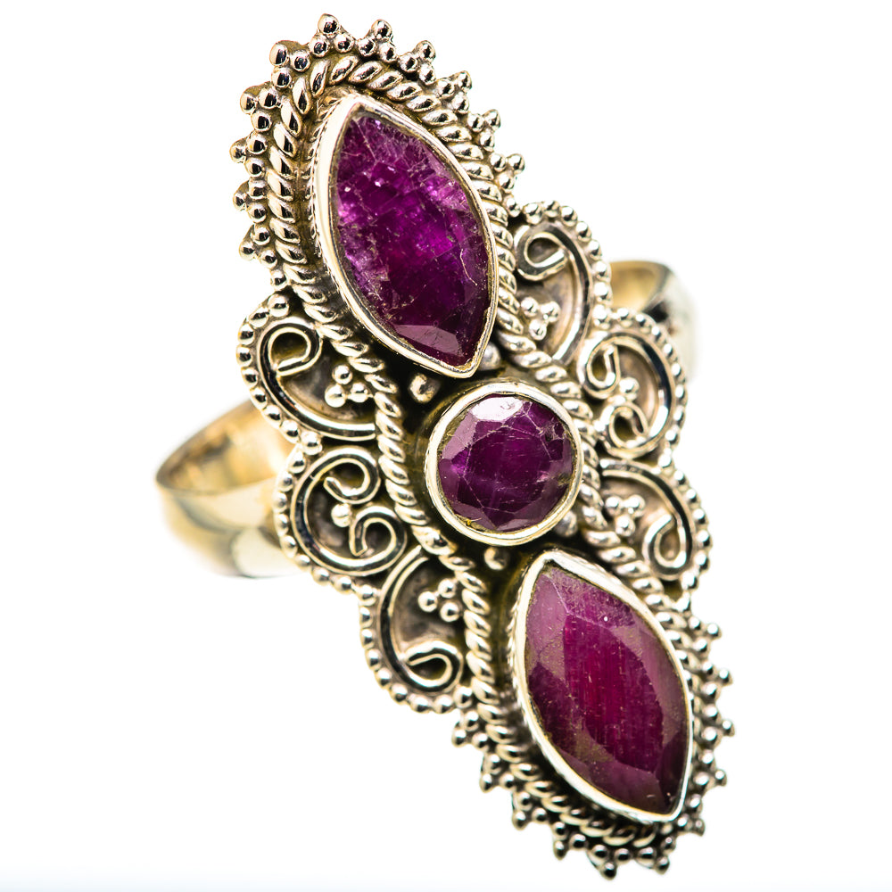 Red Sillimanite Rings handcrafted by Anasilvercos - RING127901 - Photo 2