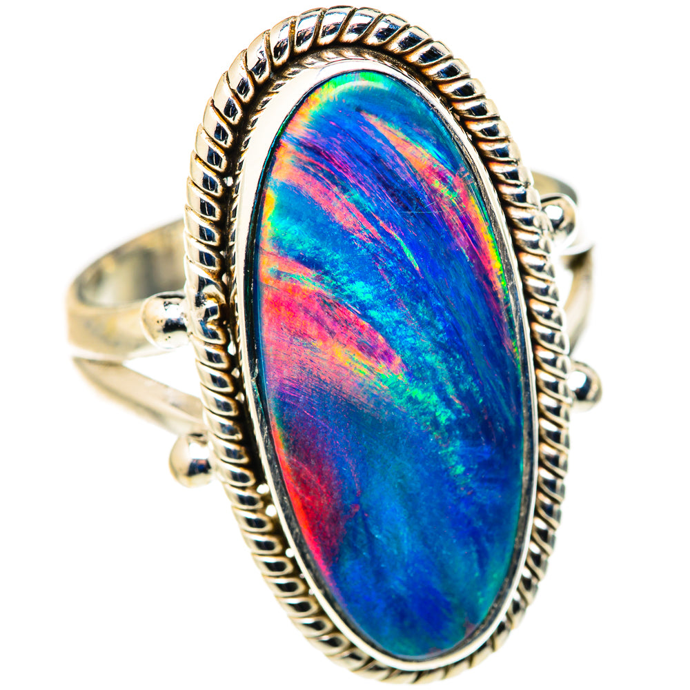Aura Opal Rings handcrafted by Anasilvercos - RING127909 - Photo 2