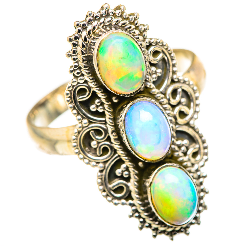 Ethiopian Opal Rings handcrafted by Anasilvercos - RING127910 - Photo 2