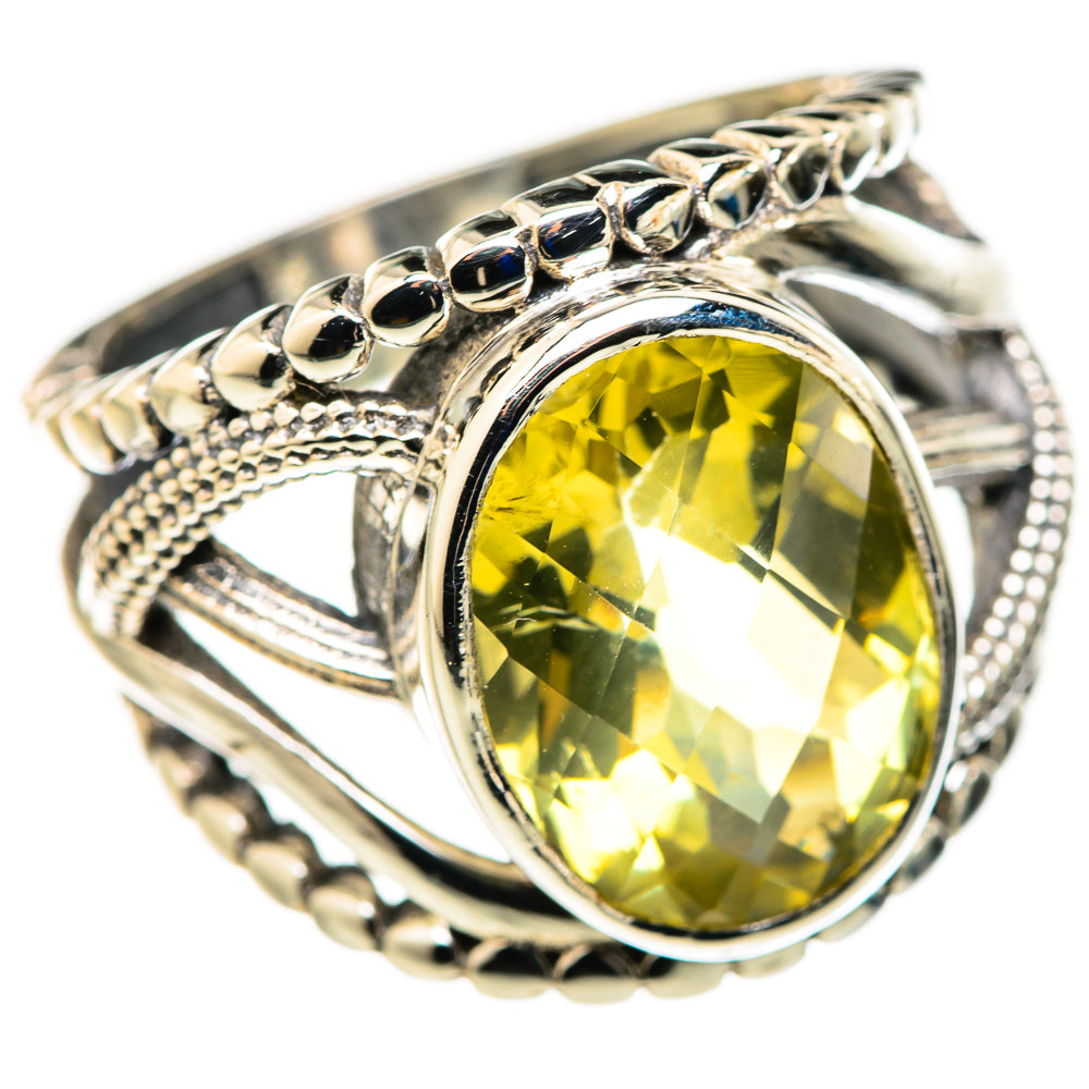 Lemon Quartz Rings handcrafted by Anasilvercos - RING127912 - Photo 2