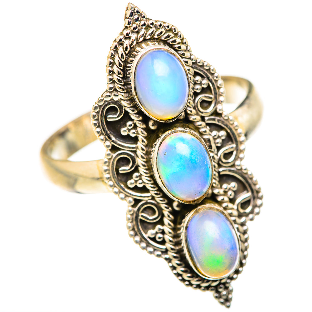 Ethiopian Opal Rings handcrafted by Anasilvercos - RING127960 - Photo 2