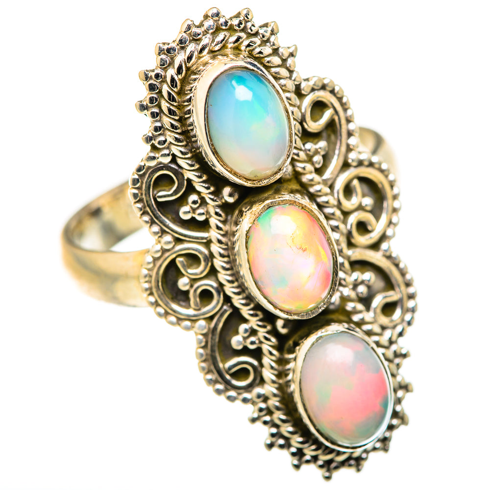 Ethiopian Opal Rings handcrafted by Anasilvercos - RING127961 - Photo 2