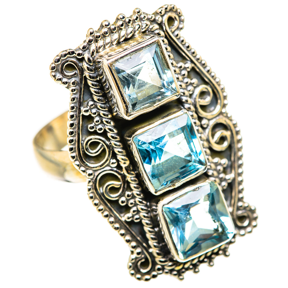 Blue Topaz Rings handcrafted by Anasilvercos - RING127964 - Photo 2