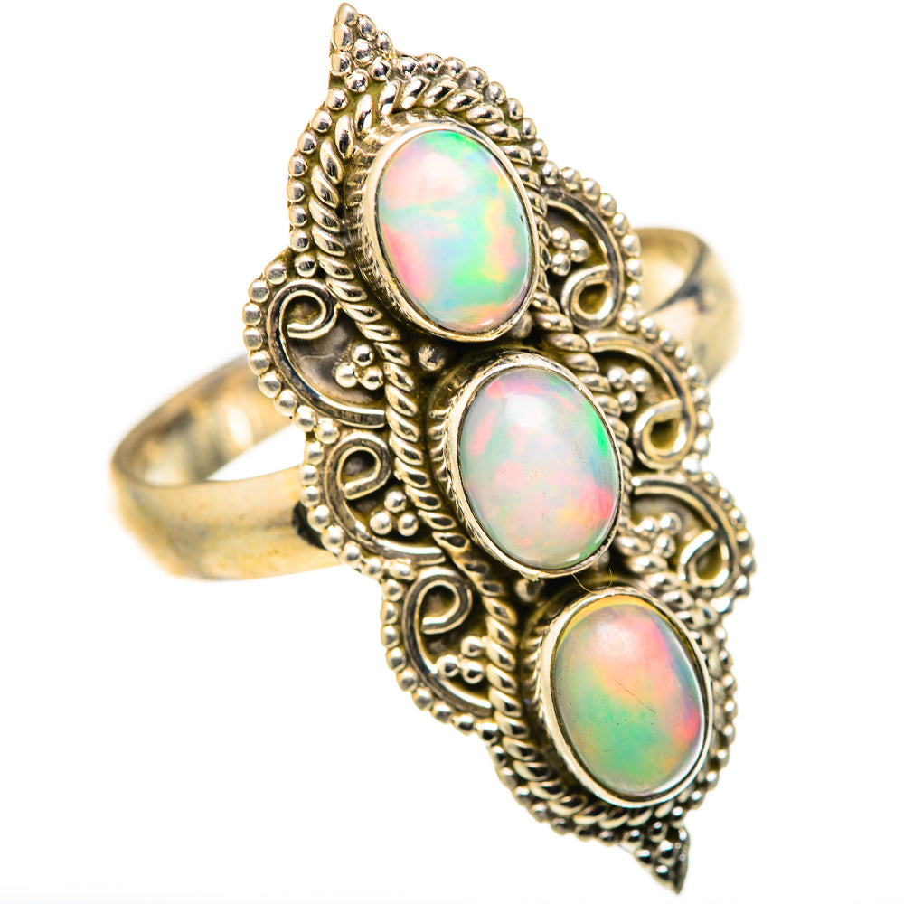 Ethiopian Opal Rings handcrafted by Anasilvercos - RING127977 - Photo 2