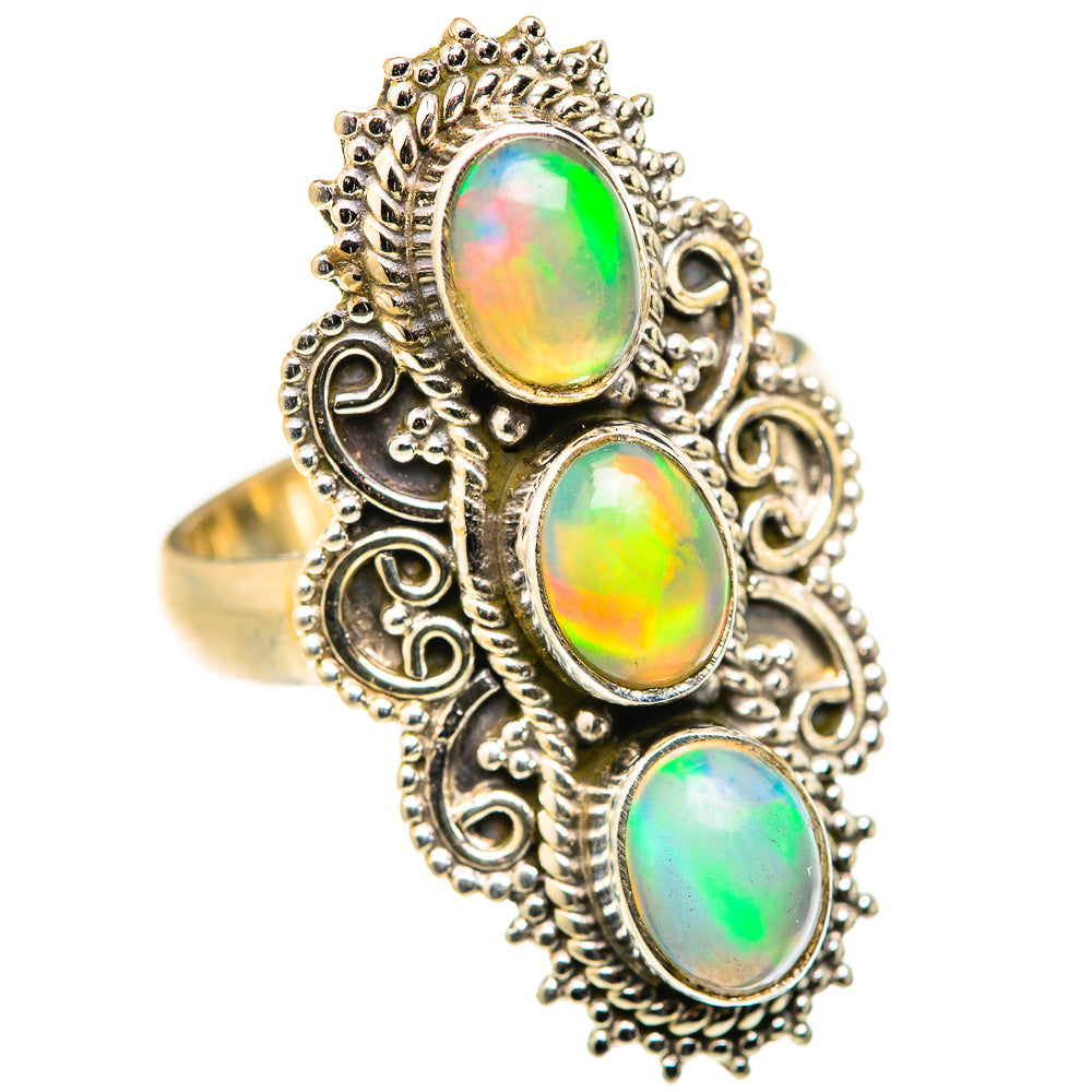 Ethiopian Opal Rings handcrafted by Anasilvercos - RING127978 - Photo 2