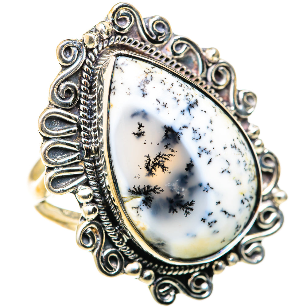 Dendritic Opal Rings handcrafted by Anasilvercos - RING128007 - Photo 2