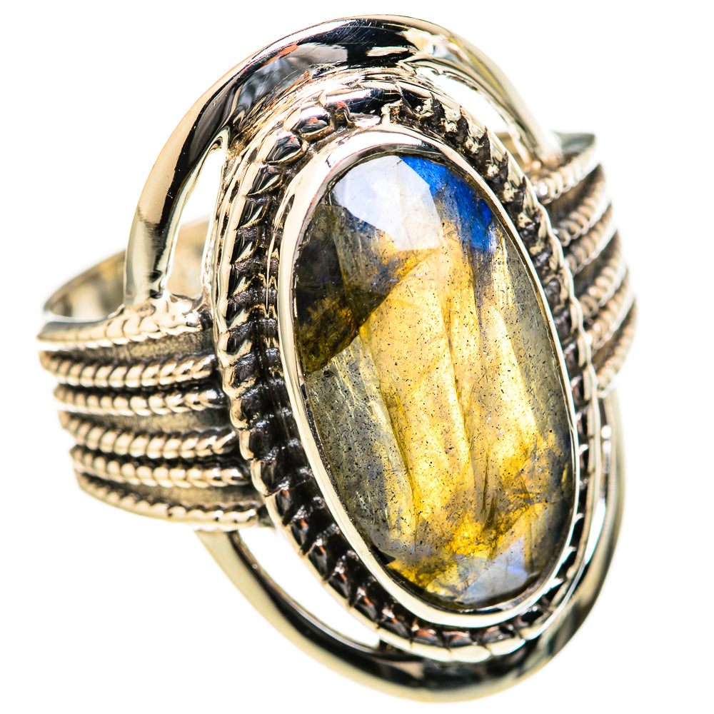 Labradorite Rings handcrafted by Anasilvercos - RING128010 - Photo 2