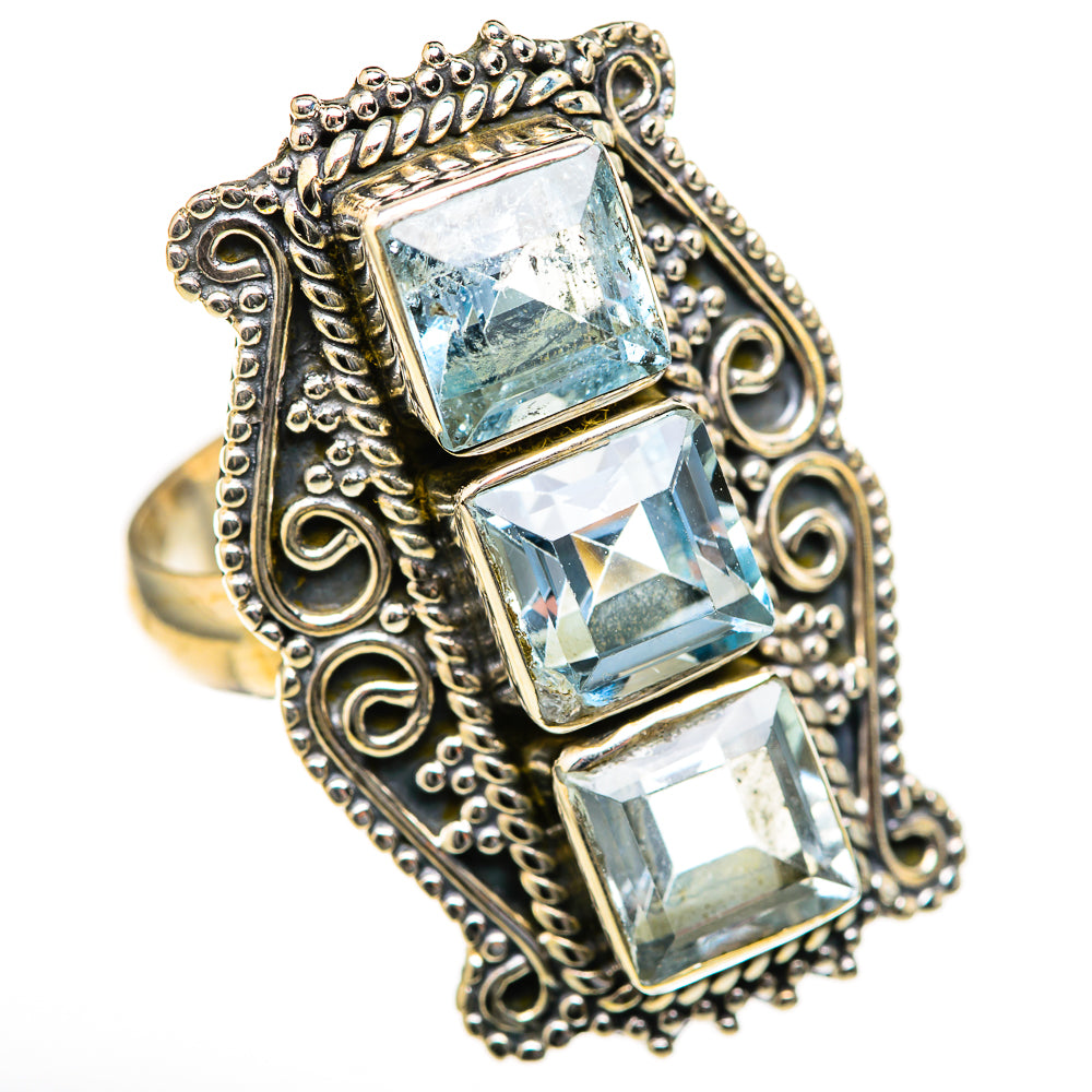 Blue Topaz Rings handcrafted by Anasilvercos - RING128013 - Photo 2