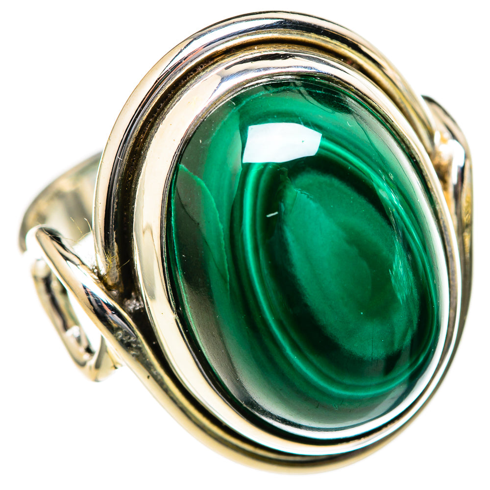 Malachite Rings handcrafted by Anasilvercos - RING128015 - Photo 2