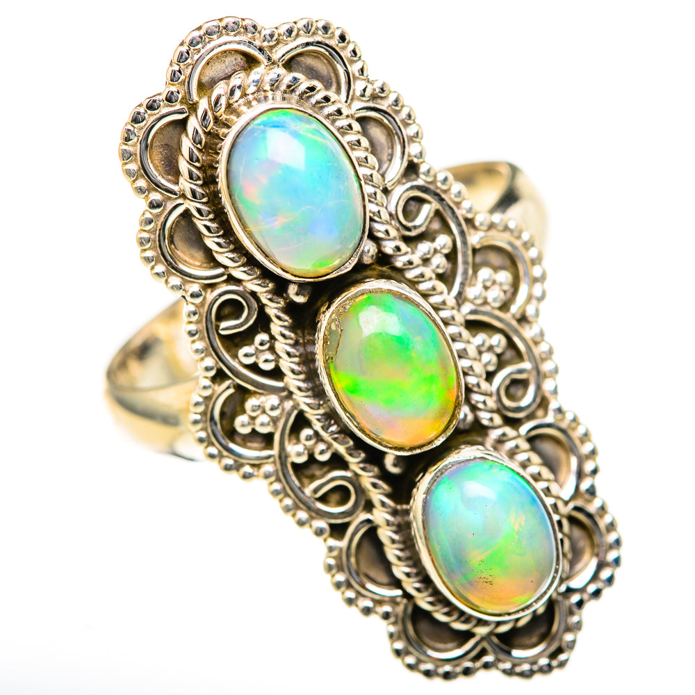 Ethiopian Opal Rings handcrafted by Anasilvercos - RING128033 - Photo 2