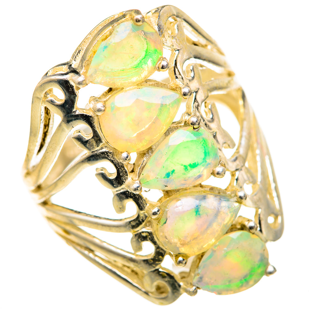 Ethiopian Opal Rings handcrafted by Anasilvercos - RING128036 - Photo 2