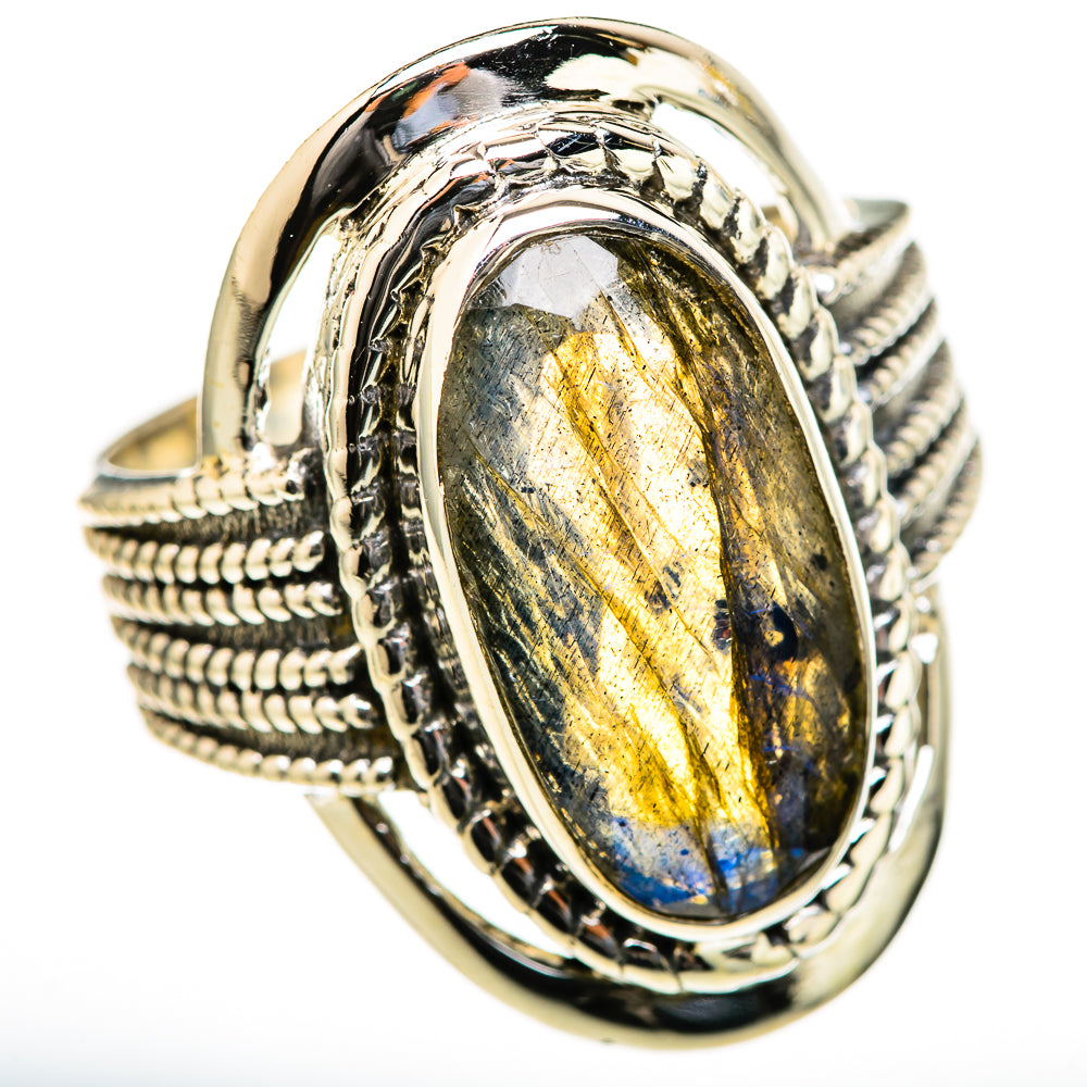 Labradorite Rings handcrafted by Anasilvercos - RING128041 - Photo 2