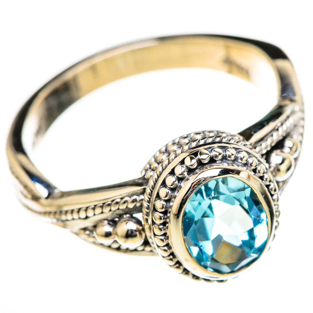 Blue Topaz Rings handcrafted by Anasilvercos - RING128043 - Photo 2