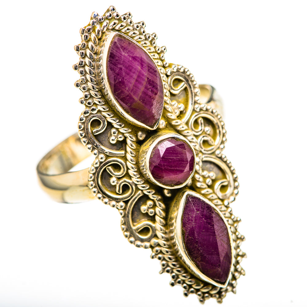Red Sillimanite Rings handcrafted by Anasilvercos - RING128052 - Photo 2