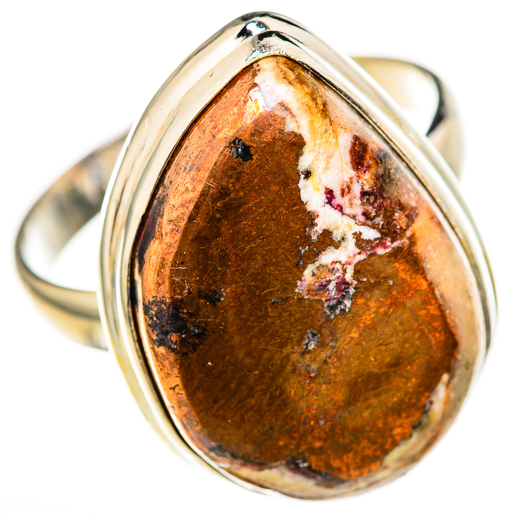Mexican Fire Opal Rings handcrafted by Anasilvercos - RING128055 - Photo 2
