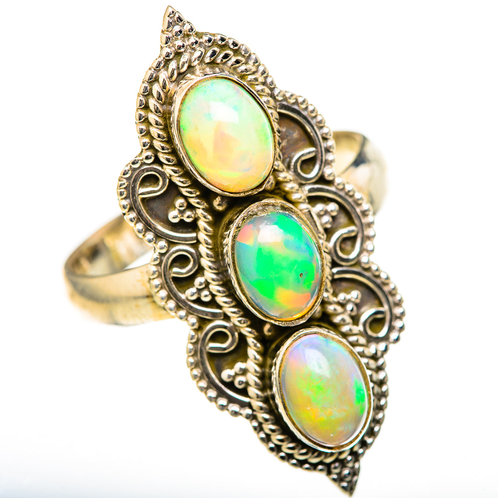Ethiopian Opal Rings handcrafted by Anasilvercos - RING128067 - Photo 2