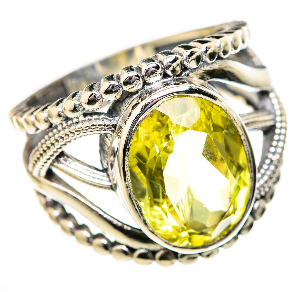 Lemon Quartz Rings handcrafted by Anasilvercos - RING128068 - Photo 2