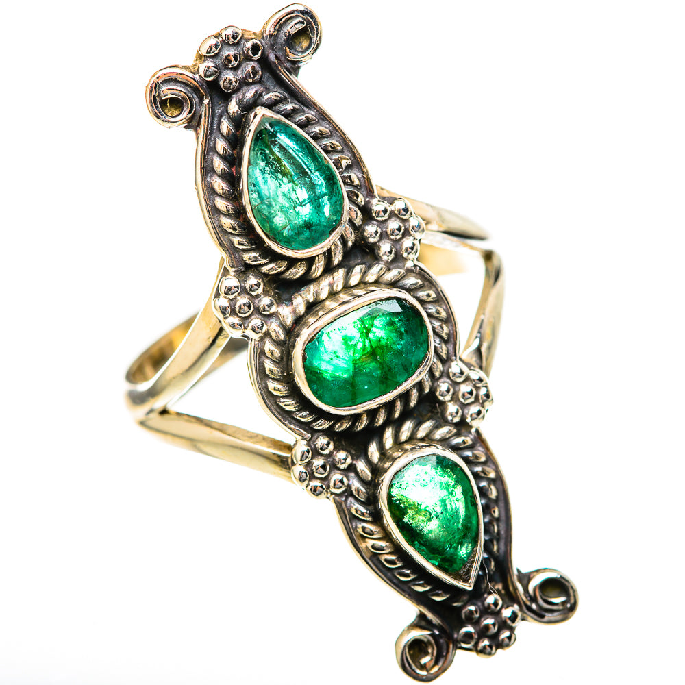 Zambian Emerald Rings handcrafted by Anasilvercos - RING128075 - Photo 2