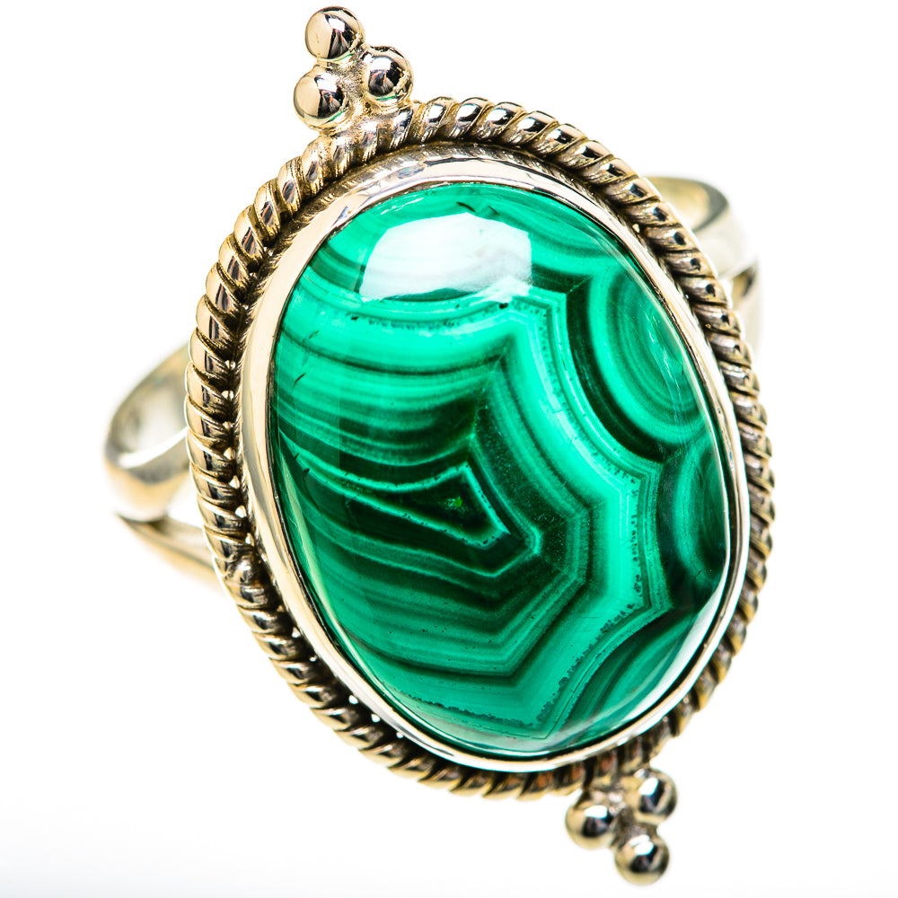 Malachite Rings handcrafted by Anasilvercos - RING128079 - Photo 2