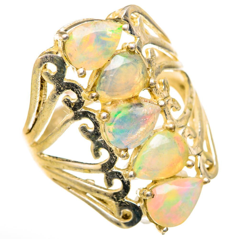 Ethiopian Opal Rings handcrafted by Anasilvercos - RING128090 - Photo 2
