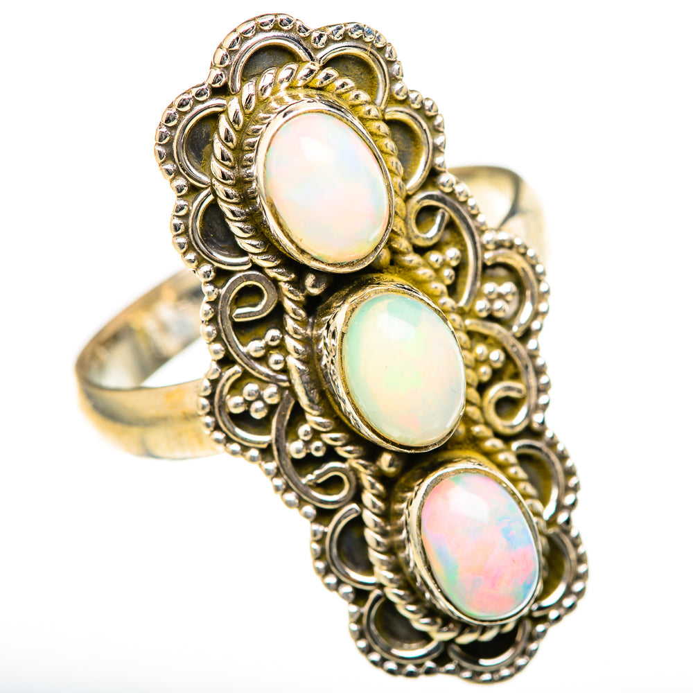 Rainbow Moonstone Rings handcrafted by Anasilvercos - RING128092 - Photo 2