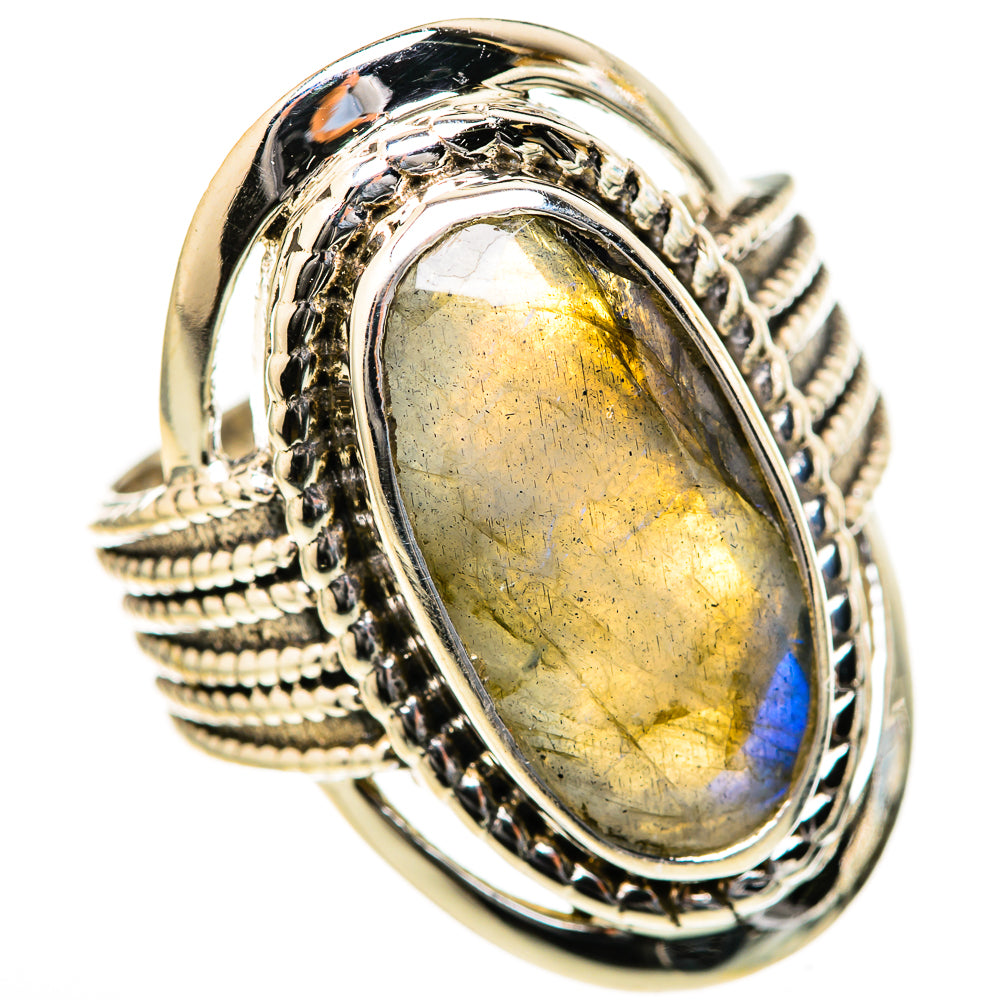 Labradorite Rings handcrafted by Anasilvercos - RING128095 - Photo 2