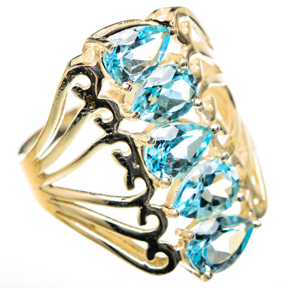 Blue Topaz Rings handcrafted by Anasilvercos - RING128096 - Photo 2