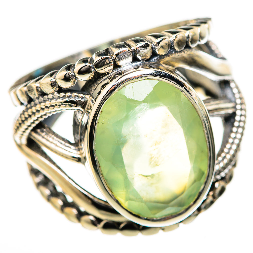 Prehnite Rings handcrafted by Anasilvercos - RING128100 - Photo 2