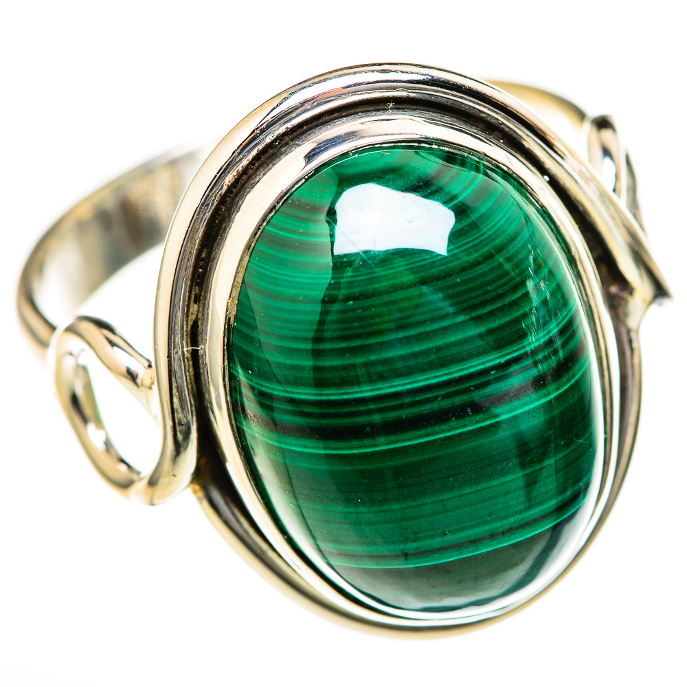 Malachite Rings handcrafted by Anasilvercos - RING128102 - Photo 2